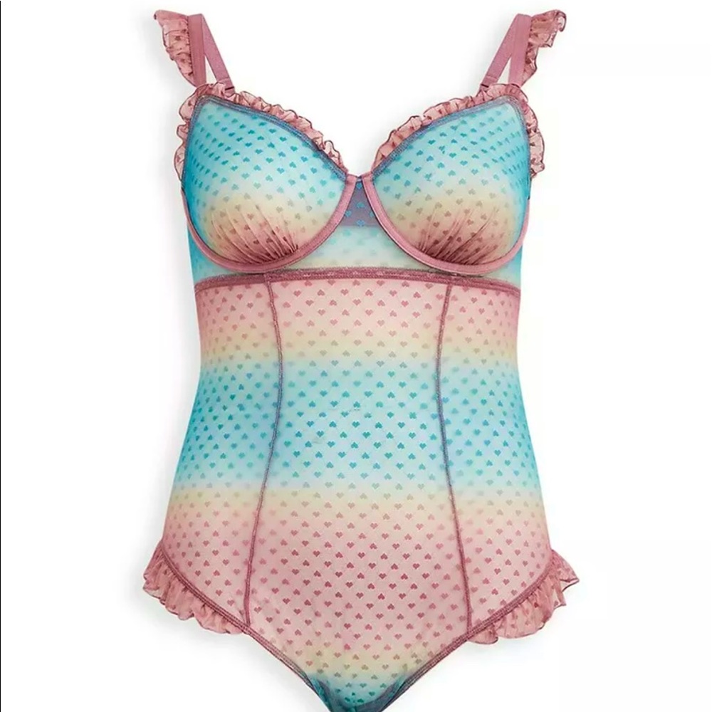 Torrid body suite Heart Ombre BNWT size 3